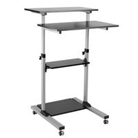 ROLINE Poste de travail pour station debout, noir/gris