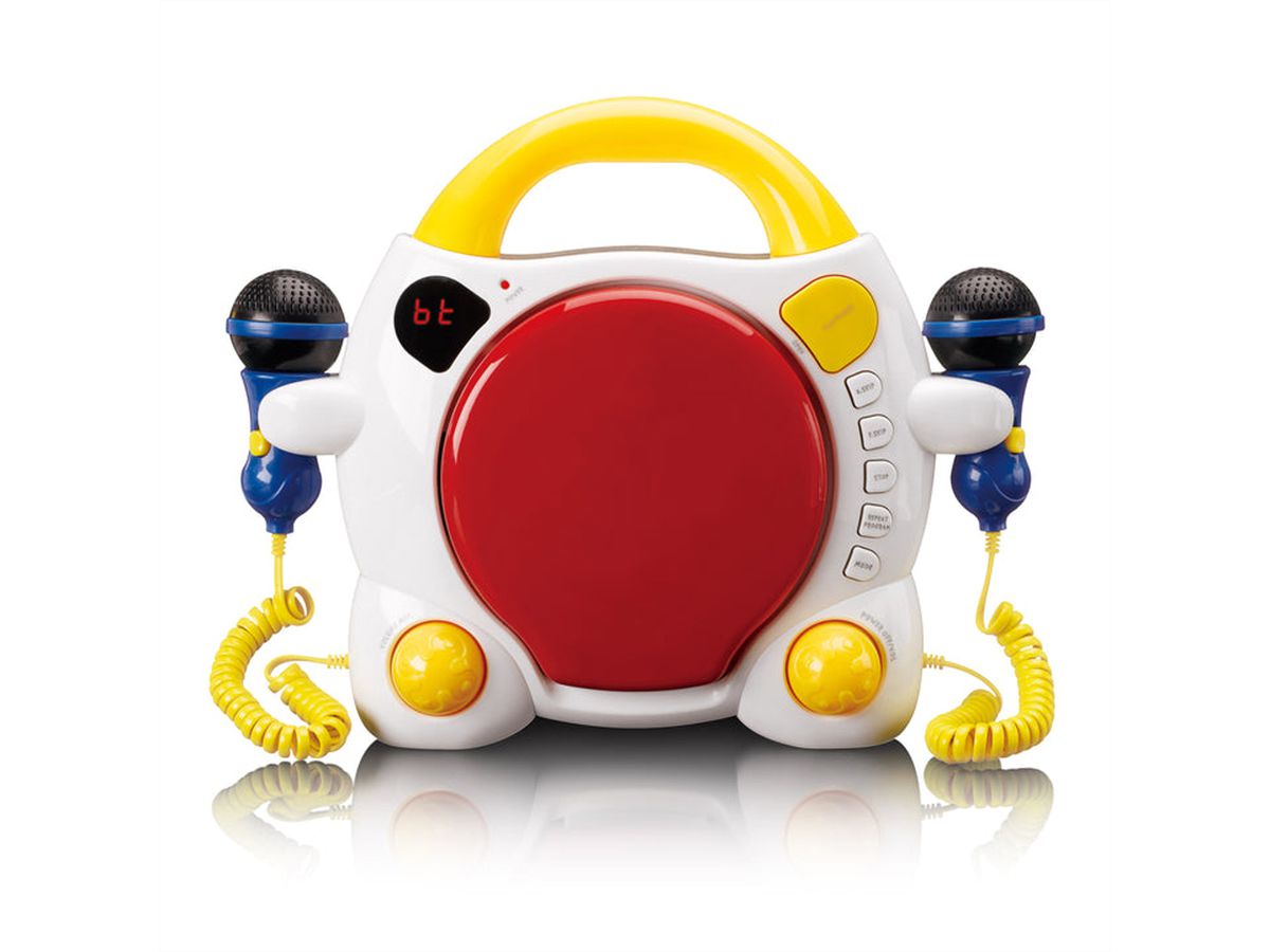 Lenco Lecteur CD Portabler KCD-011KIDS, BT, y compris 2 microphones