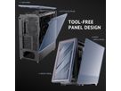 ANTEC FLUX Boîtier PC Midi Tower Gaming ATX, noir