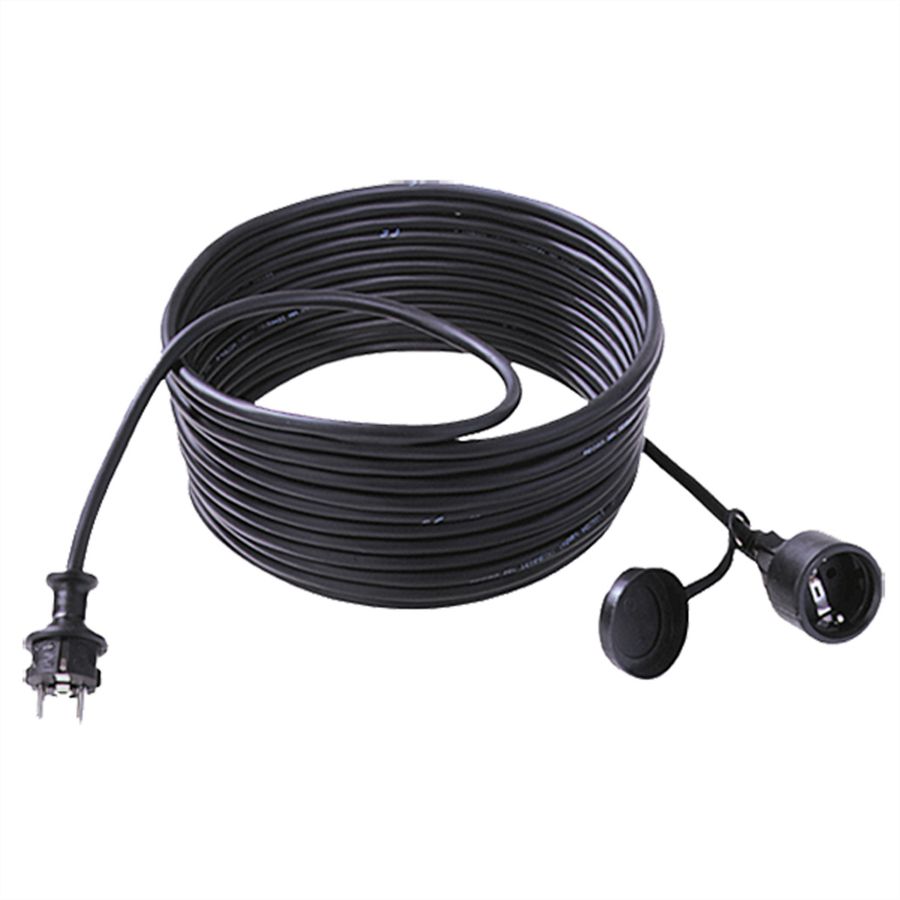 BACHMANN Extension 3G2,5mm², H07RN-F Gummi/Neopren Schutzkontakt, schwarz, 10 m