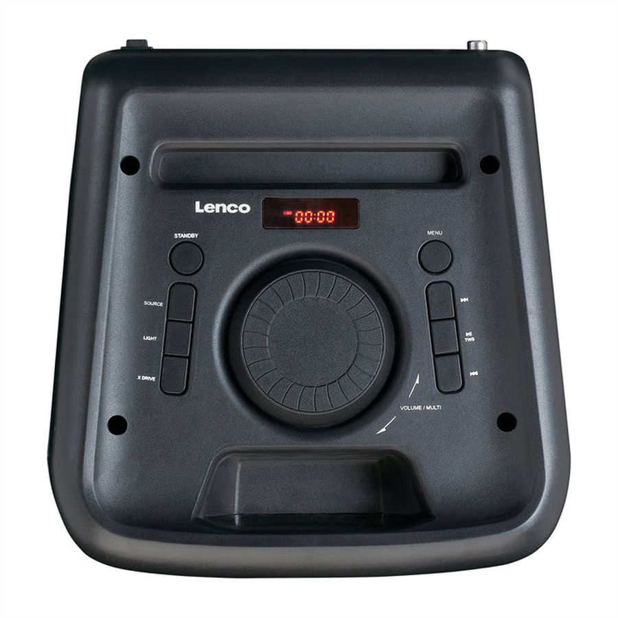 Lenco Lautsprecher PA-200BK schwarz, Licht und Akku