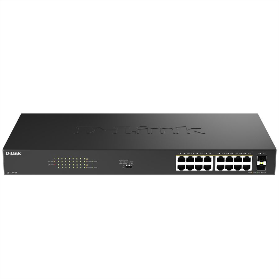 D-LINK DGS-1018P/E Switch 18 ports PoE+