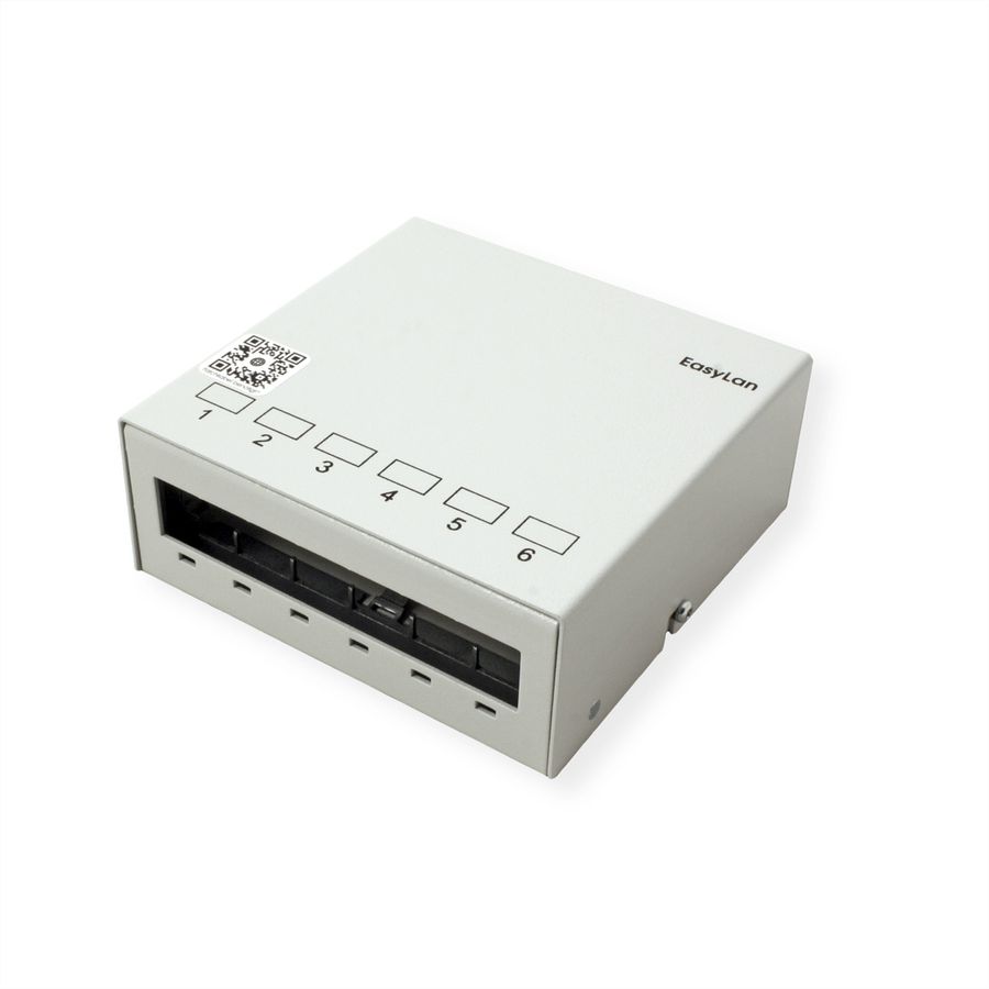 EasyLan panneau vide, pour 6x Keystone, RAL7035