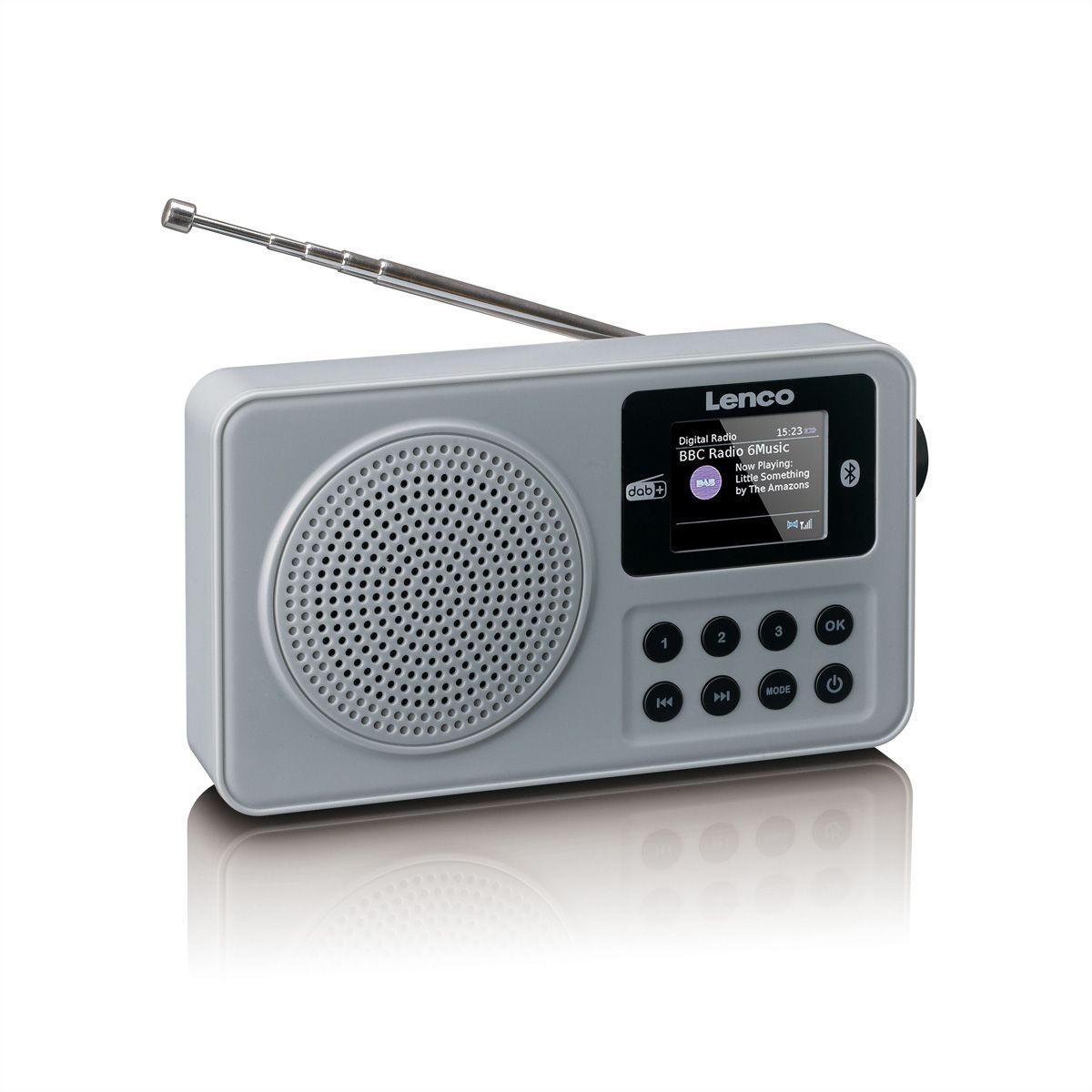 Lenco kompaktes DAB+ Radio PDR-034, FM/BT/AUX-In, Akku