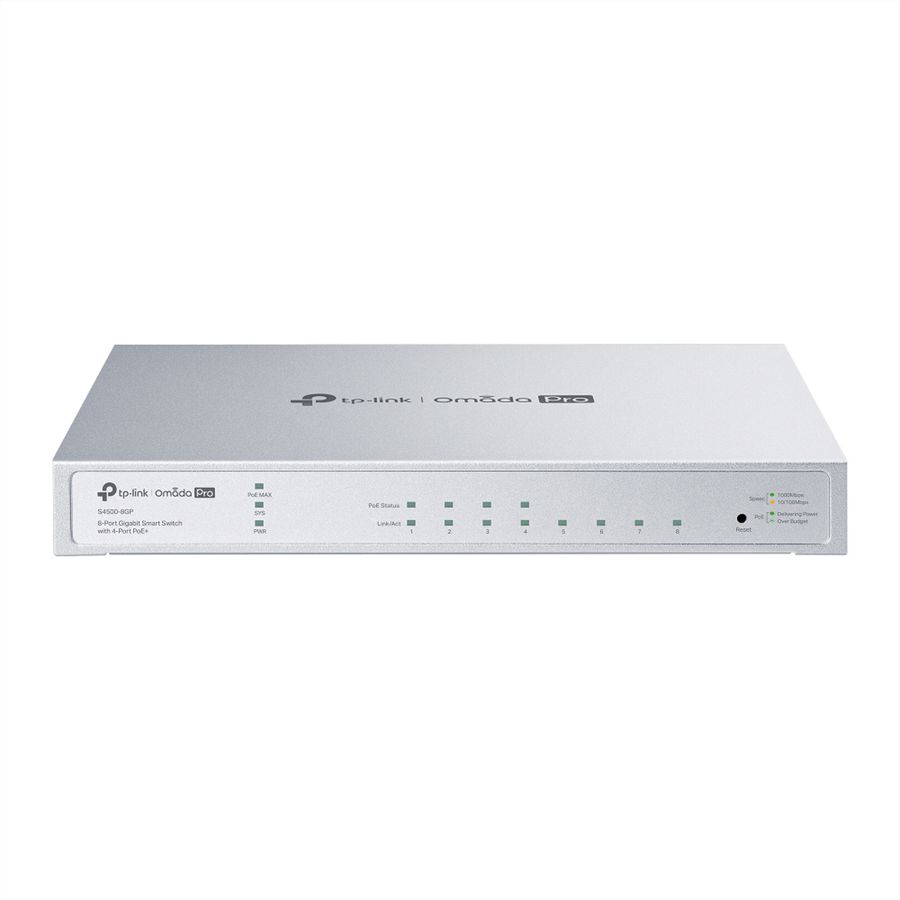 TP-Link Campus Switch S4500-8GP, 8x1G 4PoE Managed Switch