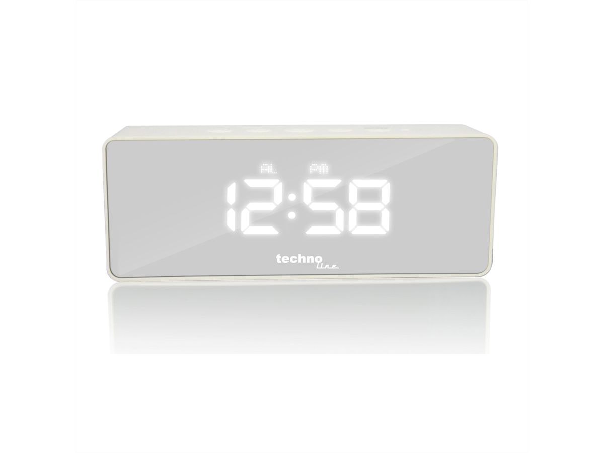TechnoLine Wecker WT475 Digital, weiss