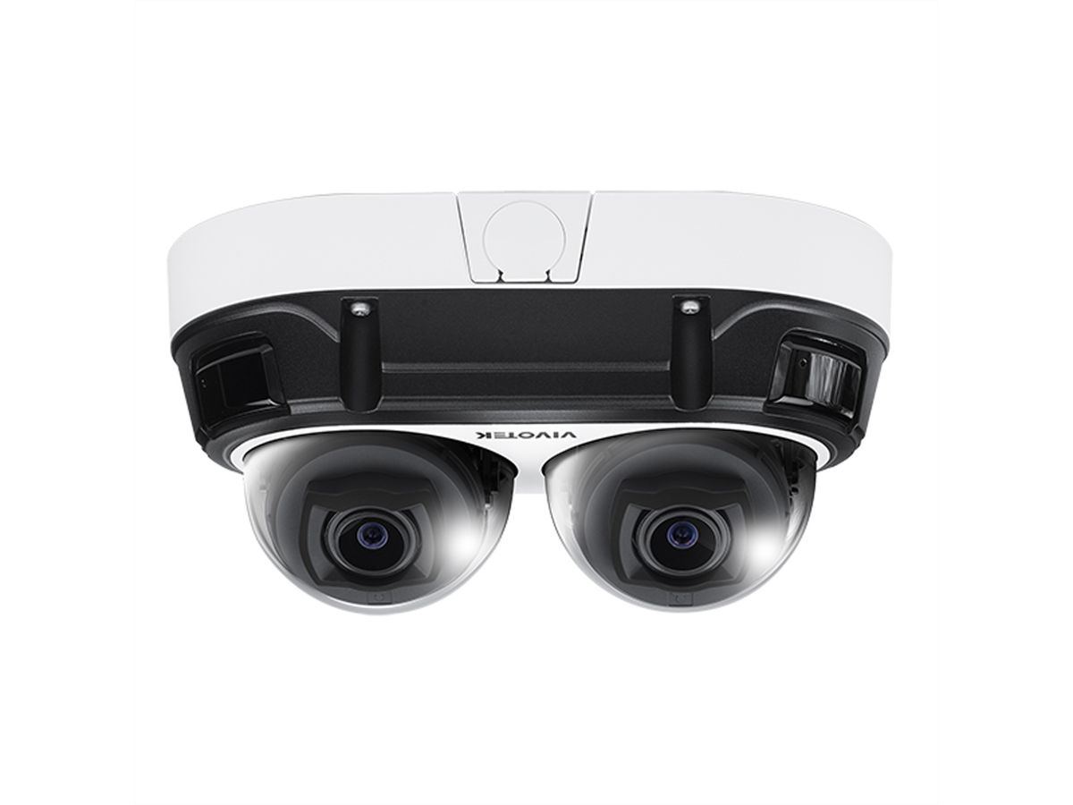 Vivotek MA9312-EHTV Vandal-Multisensor Kamera 2x 8 MP, 45.1-110.4°, IR-LED 20m