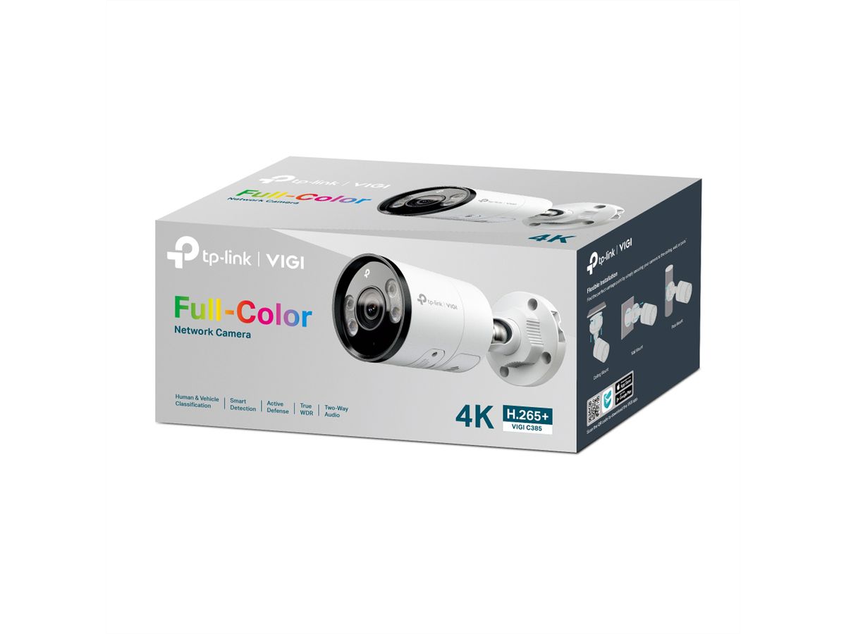 TP-Link VIGI C385(4mm) Bullet-Camera 8 MP, 91.5°, IR-LED 30m