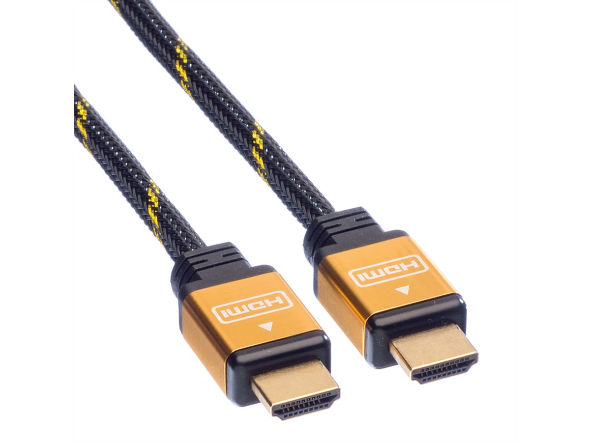 ROLINE GOLD HDMI High Speed Kabel, ST-ST, Retail Blister, 3 m