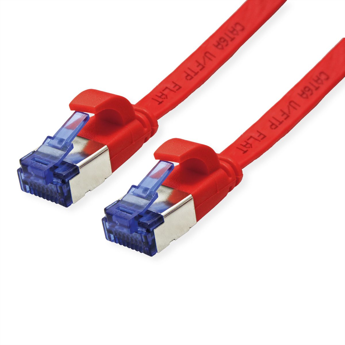VALUE Patchkabel Cat.6A (Class EA) FTP, extra-flach, rot, 2 m