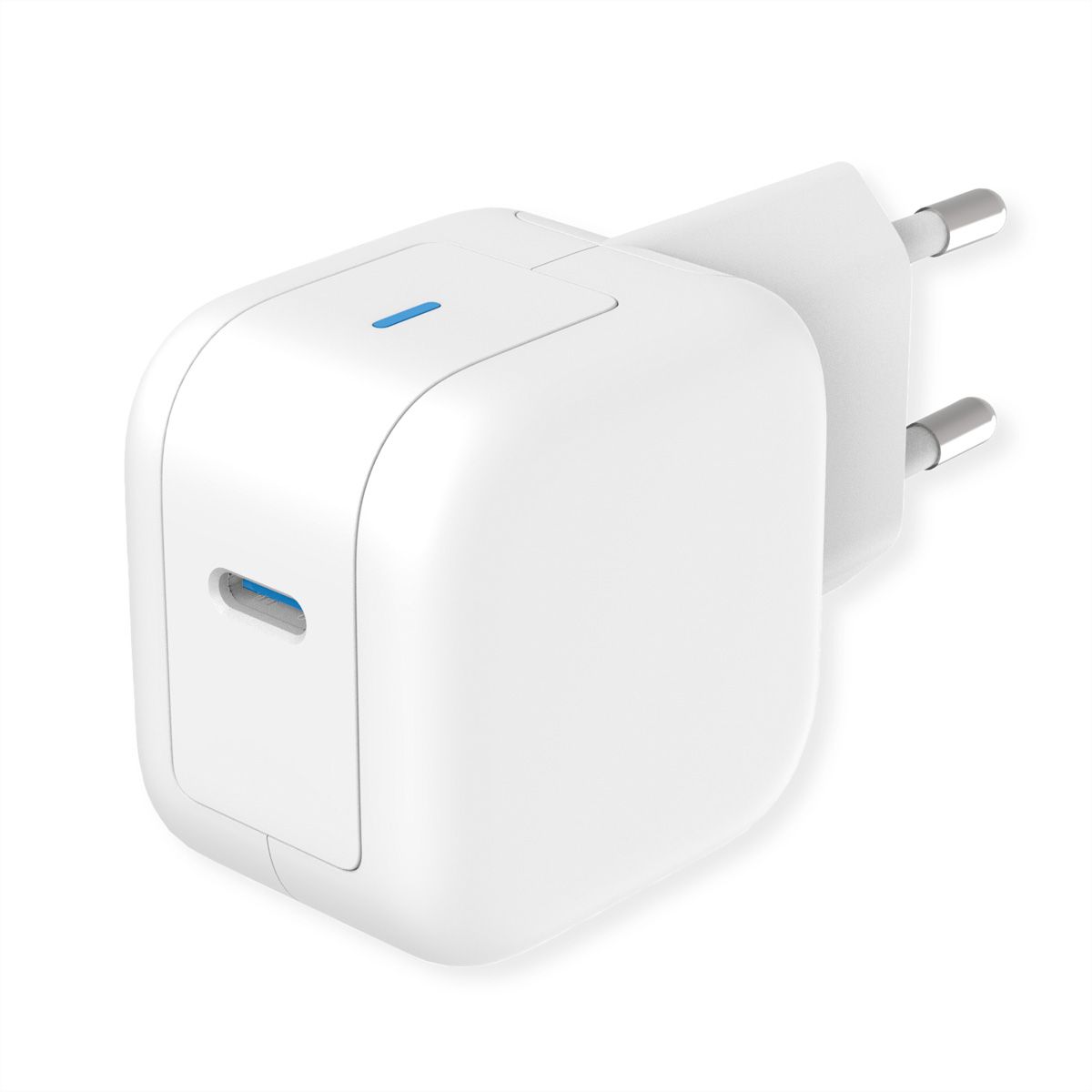 ROLINE Chargeur USB avec prise Euro, 1 port, QC3.0, GaN, 20W