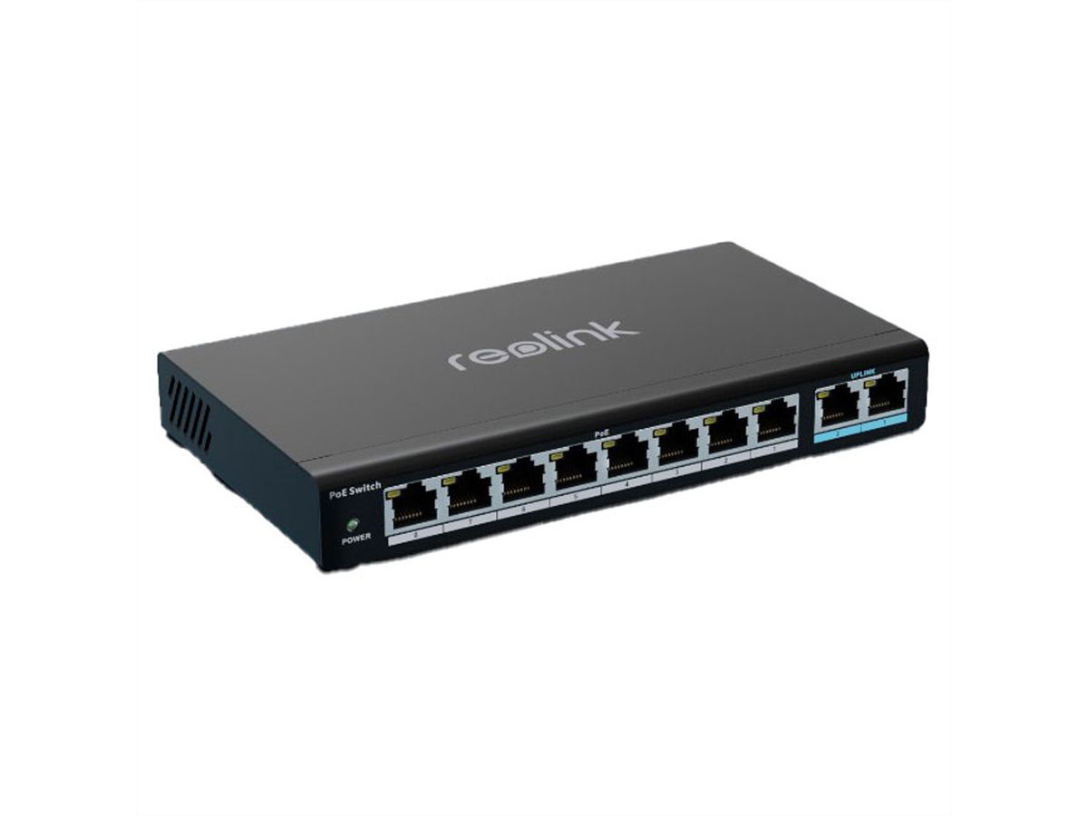 D-Link DGS-1008P 8-Port PoE Gigabit Desktop Switch - Switch - 8 ports