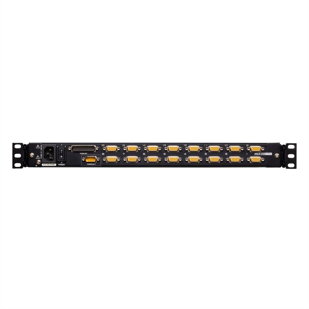 ATEN CL5716MW 43cm wide LCD KVM Switch, USB-PS/2,VGA, 16 Port, ES-Layout