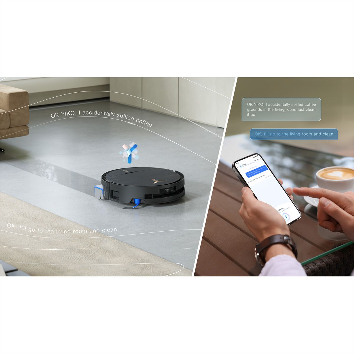 Ecovacs Aspirateur robot DEEBOT X9 PRO OMNI, noir