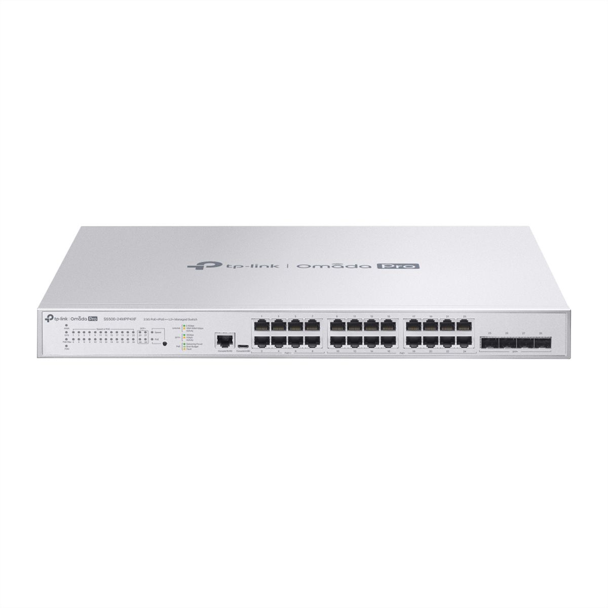 TP-Link Campus Switch S5500-24MPP4XF , 24x2.5G PoE L2+ Managed Switch