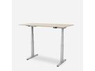 WRK21 Bureau Work 160 x 80 cm, Hauteur réglable, Mandal érable / Gris