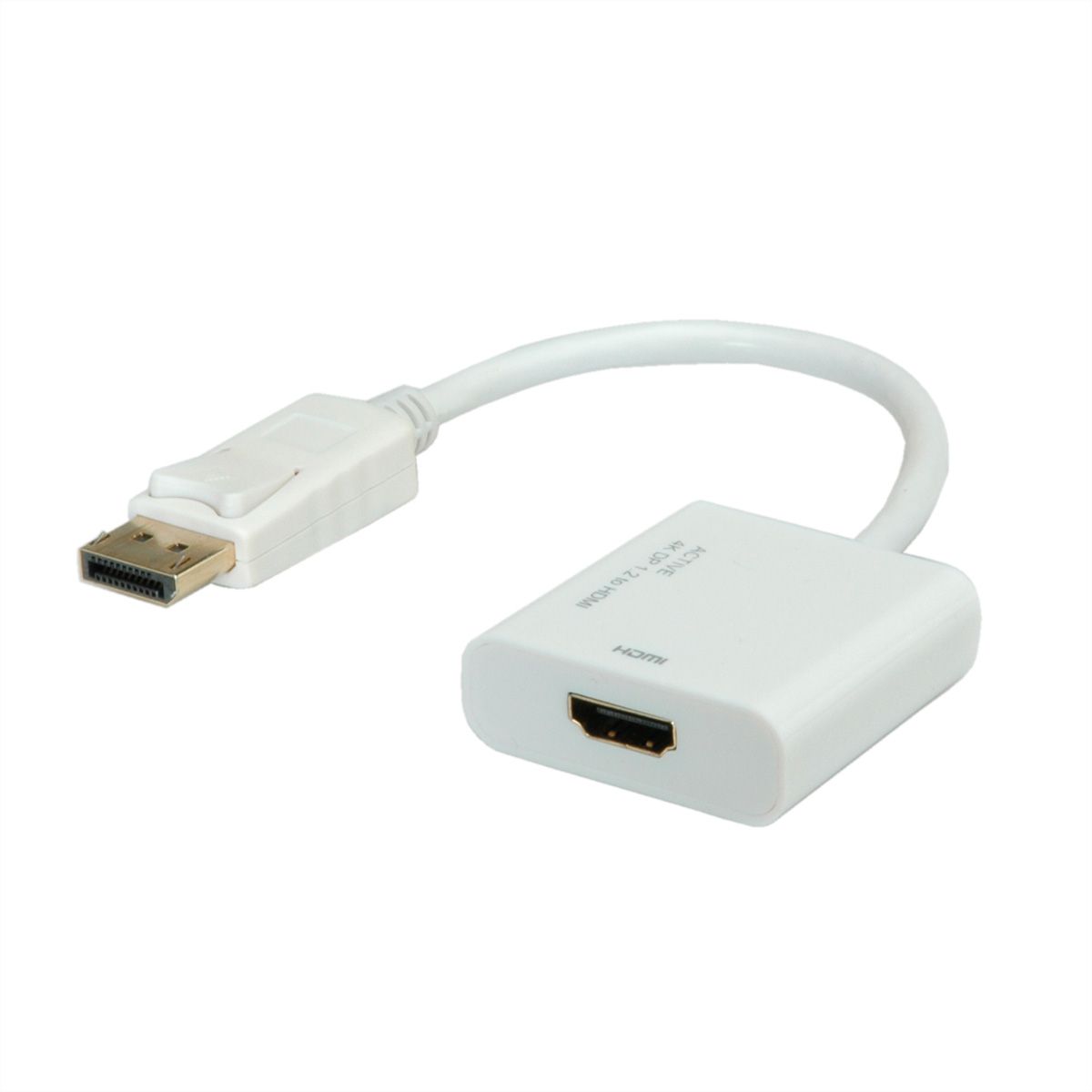 ROLINE 4K DisplayPort-HDMI Adapter, v1.2, DP ST - HDMI BU, Aktiv