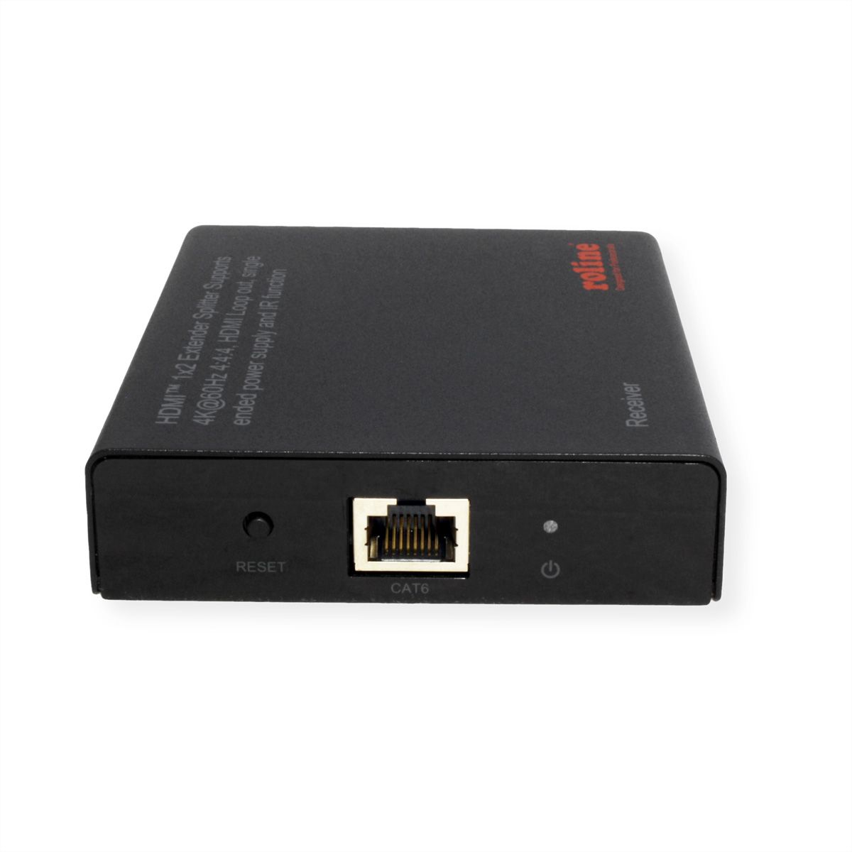 ROLINE HDMI Extender und Splitter, 1x2, über Cat.6A, 70m, 4K60Hz