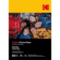 Kodak Fotopapier - 50 Blatt A4, 180g/qm, 21cm x 29.7cm, Hochlglanz