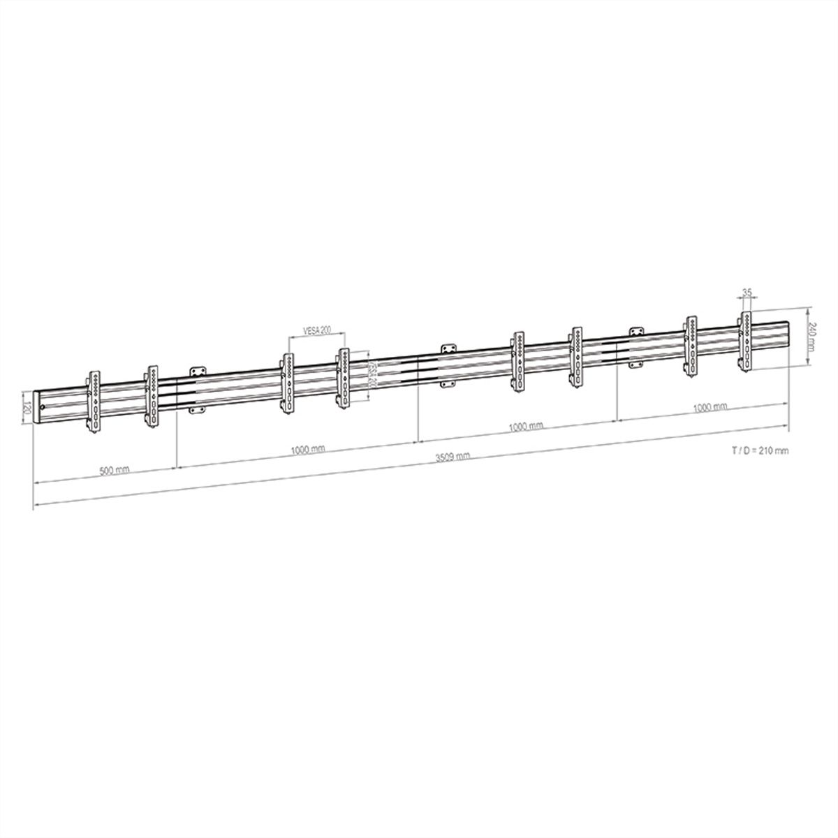 Hagor Wandhalterung CPS W4L 32-43"/VESA 200