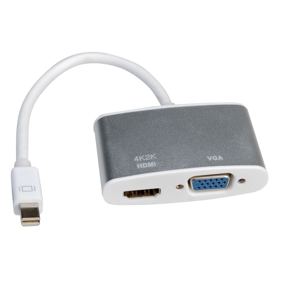ROLINE Adaptateur Mini DisplayPort - HDMI/VGA 4K