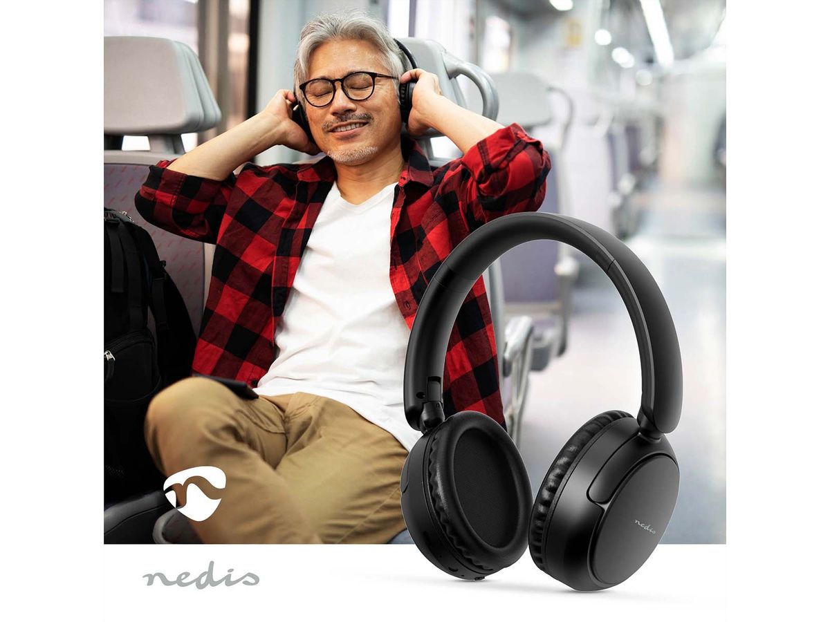 Nedis Wireless Over-Ear Kopfhörer, BT5.3, Freisprechen, bis zu 12 Std.