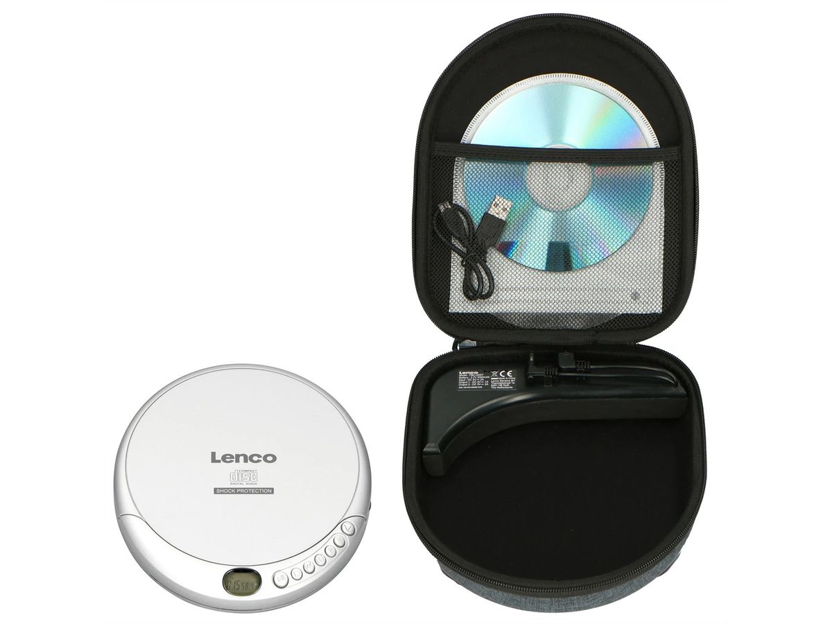 Lenco CD/MP3-Player CD-201SI+PBC-50GY