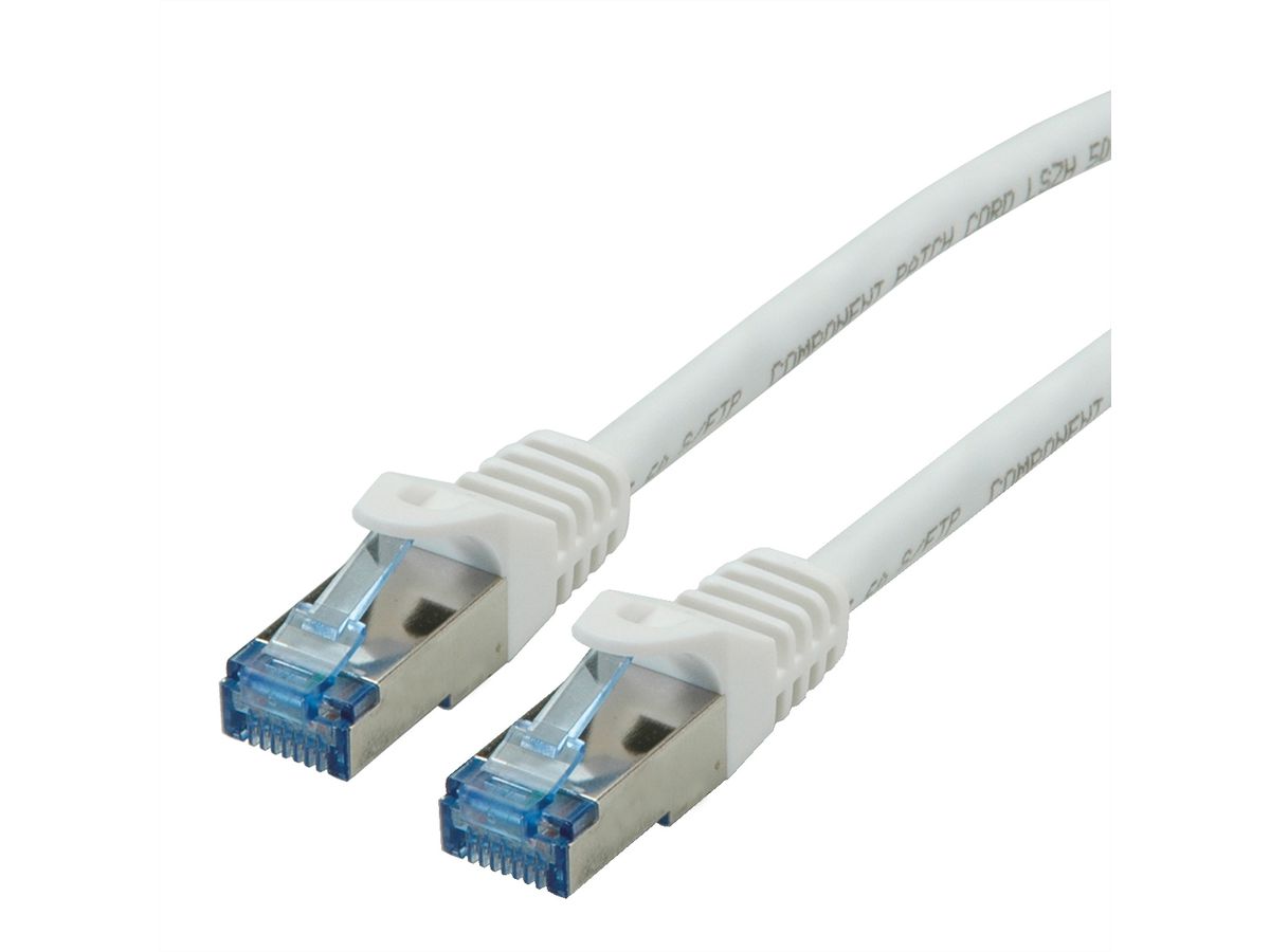 Cordon ROLINE S/FTP(PiMF) Cat.6A / 10 Gigabit, LSOH, Component Level, blanc, 5 m