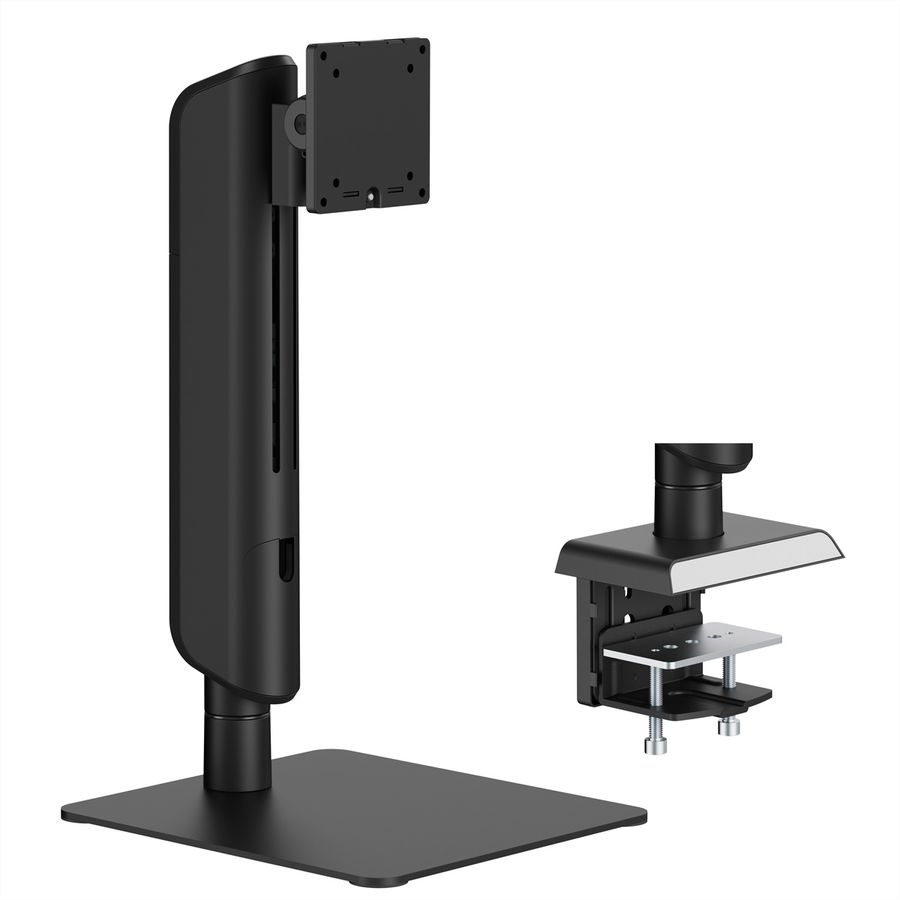 VALUE Schwerlast-LCD-Arm, freistehend, höhenverstellbar, 17-49 Zoll, bis 18 kg, schwarz