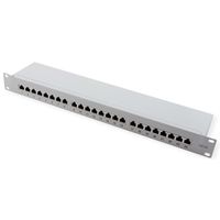 VALUE Panneau de brassage Cat.6A (Classe EA) 19", 24 ports, STP, gris