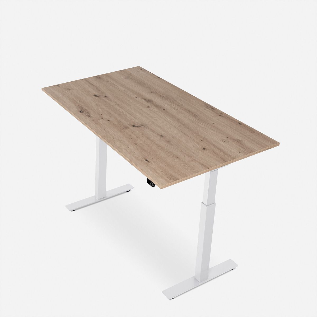 WRK21 Schreibtisch Smart 180 x 80 cm, Höhenverstellbar, Kendal Eiche / Weiss