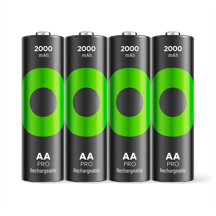 GP Batteries Recyko+ Pro, Akku 4xAA, 2000 mAh, 1,2 V