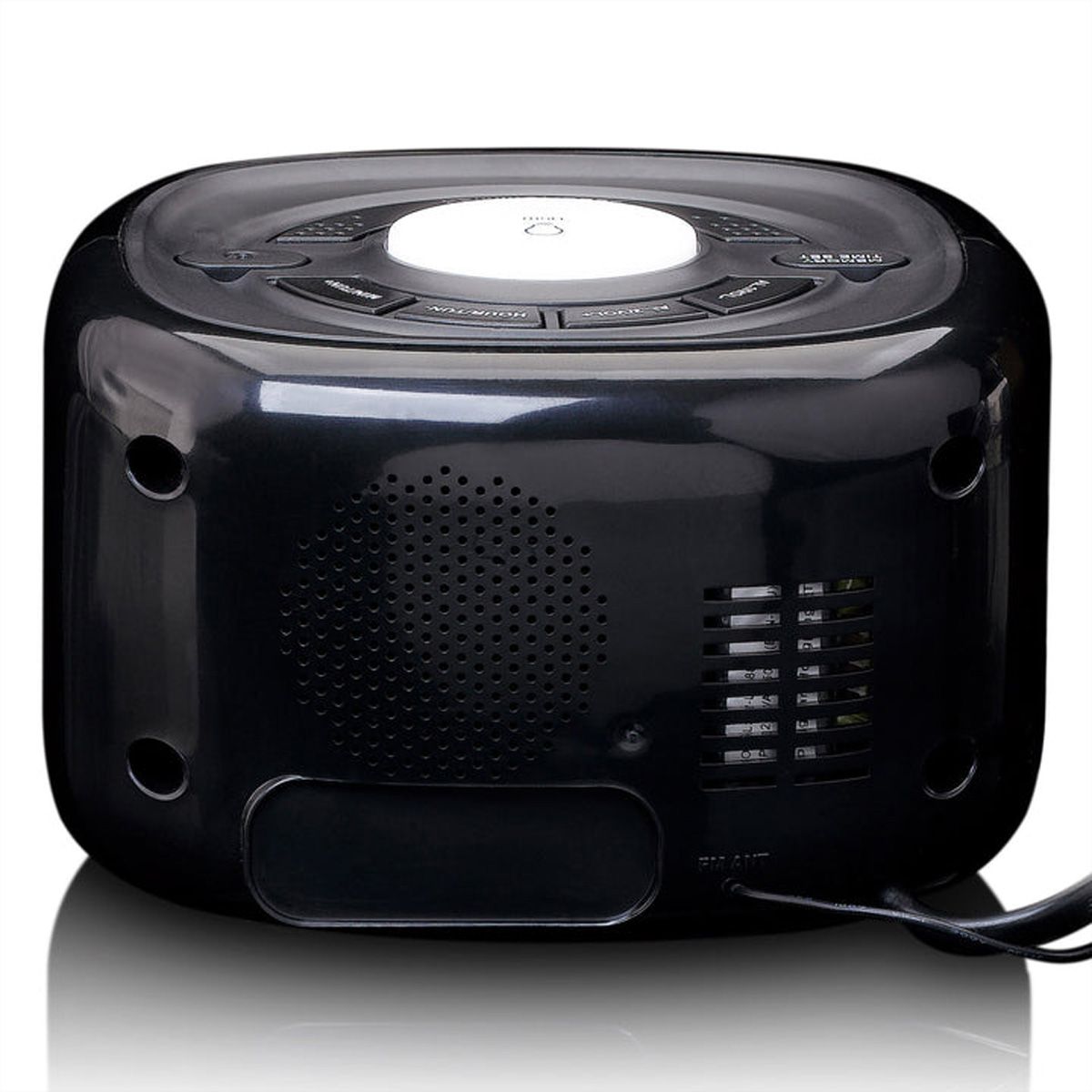 Lenco Radiowecker, CR-12BK, schwarz, FM Radio, mit Nachtlicht