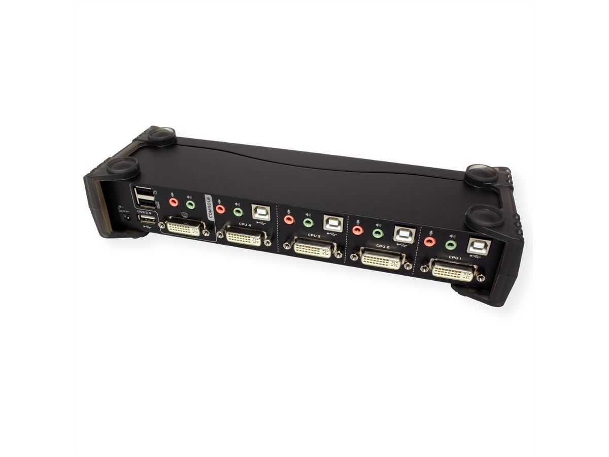 ATEN CS1764A KVM Switch DVI, USB, Audio, USB-Hub, 4 Ports