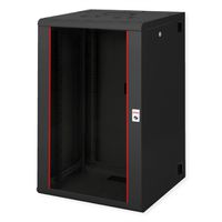ROLINE 19-Zoll Wandgehäuse Pro 20 HE, 600x600 BxT zweiteilig schwenkbar schwarz