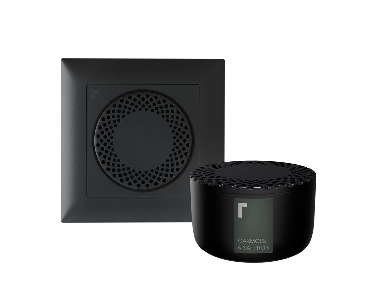 Revoltab Diffuseur de parfum Set Hide, noir, incl. capsule Oakmoss & Saffron