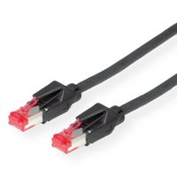 DRAKA Patchkabel Cat.6 (Class E) S/FTP, UC900 TM21, LSOH, schwarz, 0,5 m