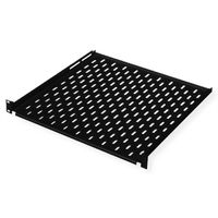 CONTEG 19"-Geräteträger schwarz 1 HE, 435 x 250 mm, max. 15kg