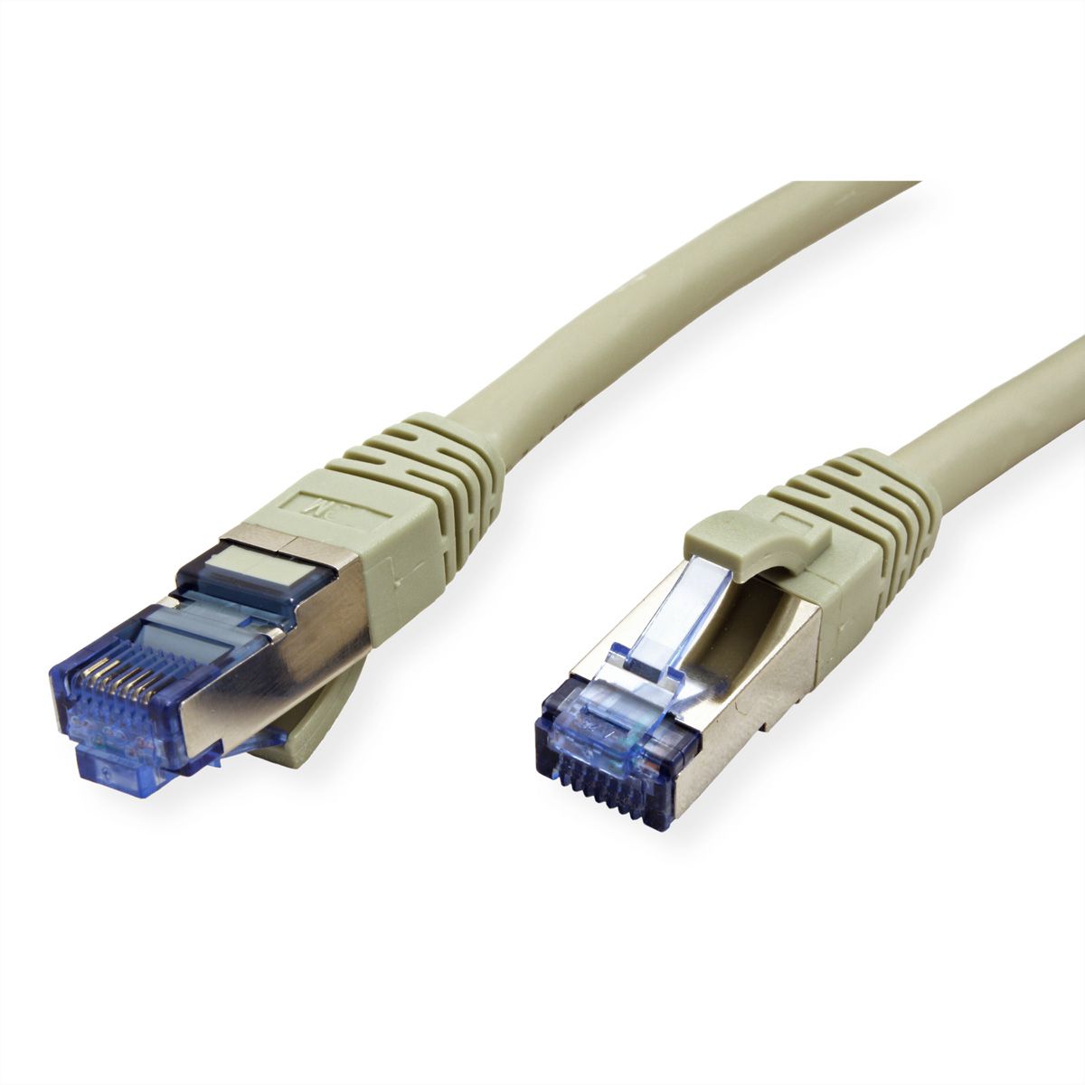 Cordon VALUE Cat.6A (Classe EA) / 10 Gigabit S/FTP, LSOH, gris, 0,3 m