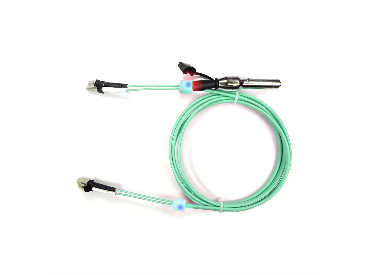 EasyLan Câble FO duplex 50/125µm OM3, LC/LC, turquoise, 2 m