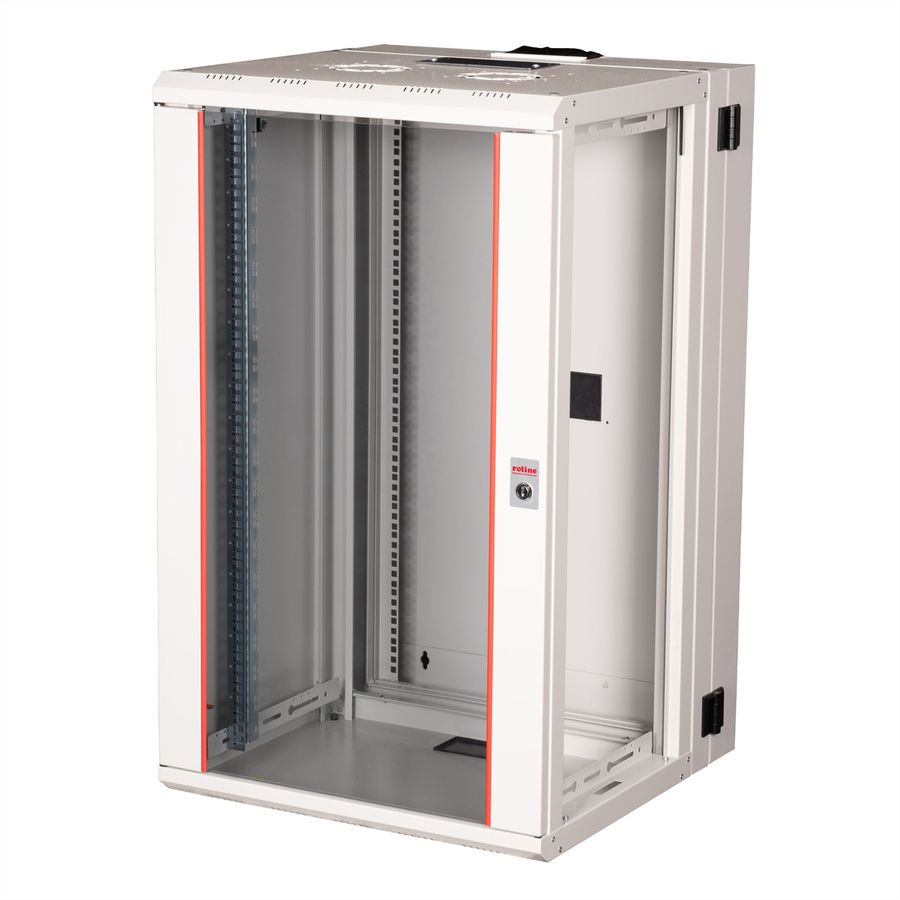ROLINE 19-Zoll Wandgehäuse Pro 20 HE, 600x600 BxT zweiteilig schwenkbar grau