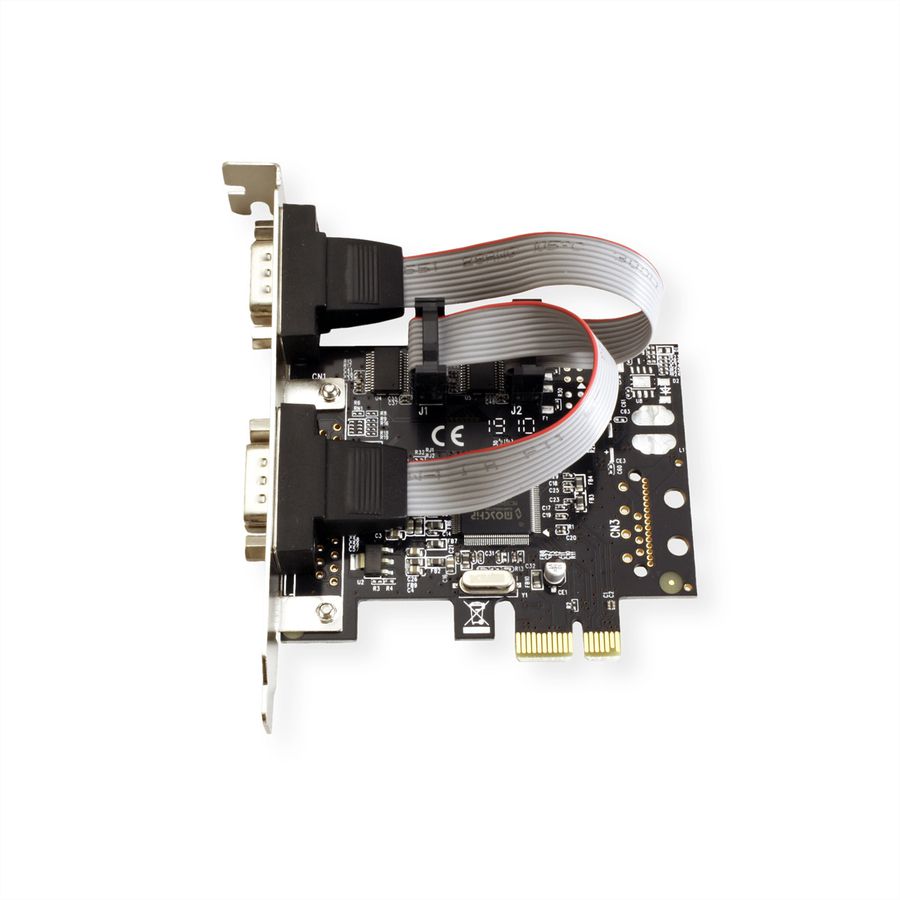 VALUE PCI-Express-Karte, Seriell RS232, D-Sub 9, 2 Ports