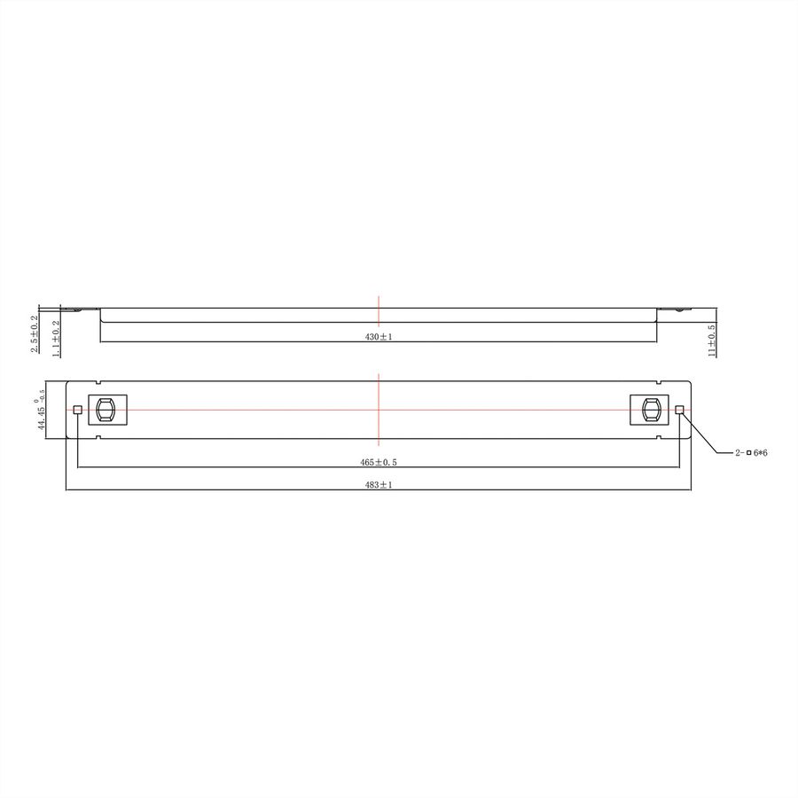 ROLINE Cache 19" Snap-in, 1UH, noir