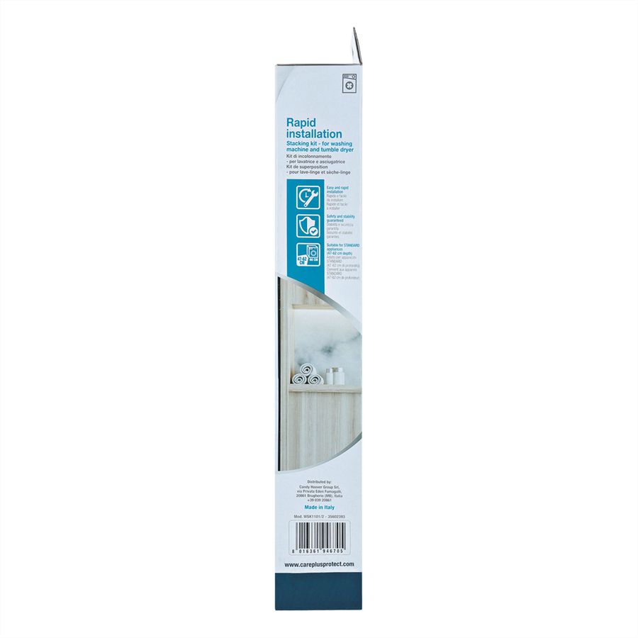 Care+ Protect Kit d'empilage pour Standard, Lave-linge et sèche-linge (47 - 62cm de profondeur)