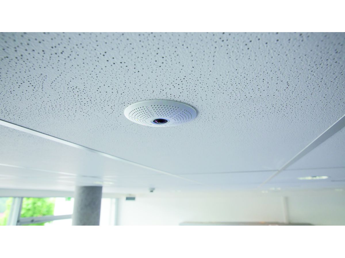 MOBOTIX c26B-Deckenkamera 6MP mit B036 Objektiv für den Inneneinsatz bei Tageslicht (103°) IP20 und IK06