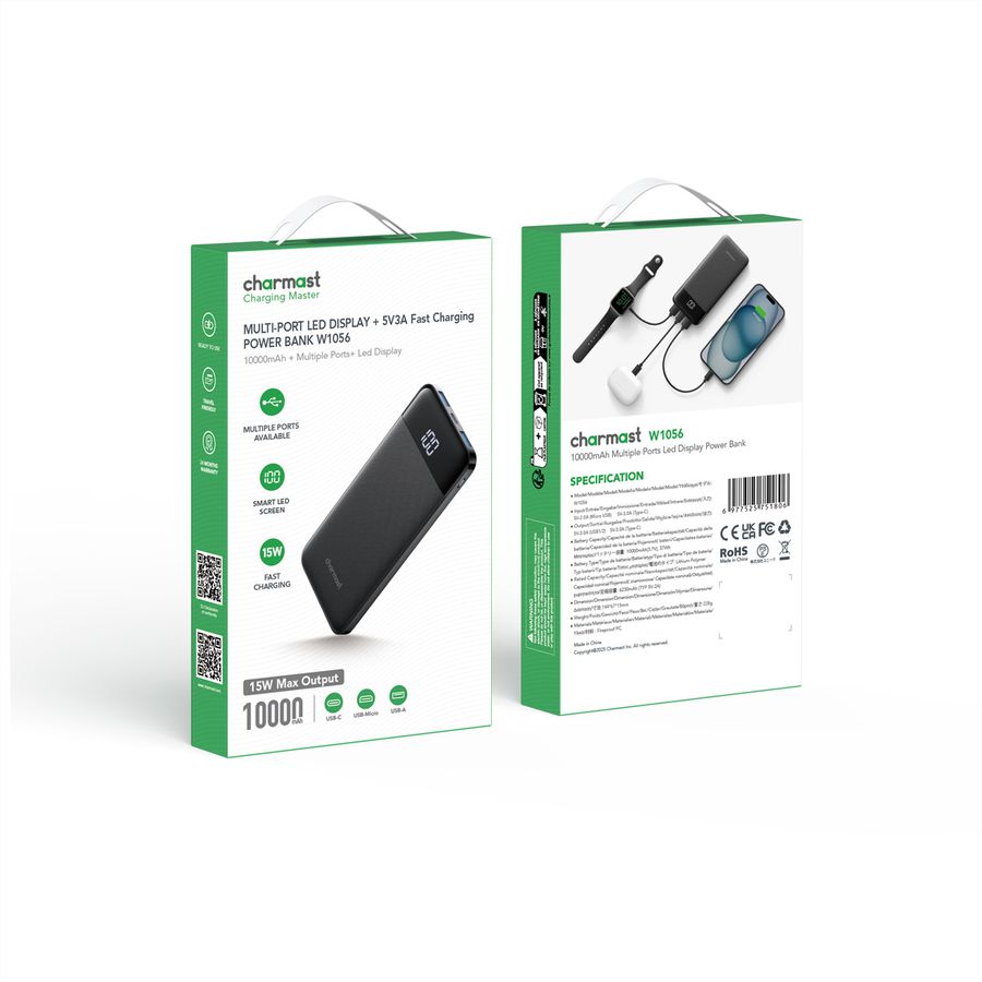 CHARMAST Powerbank W1056 10000mah black