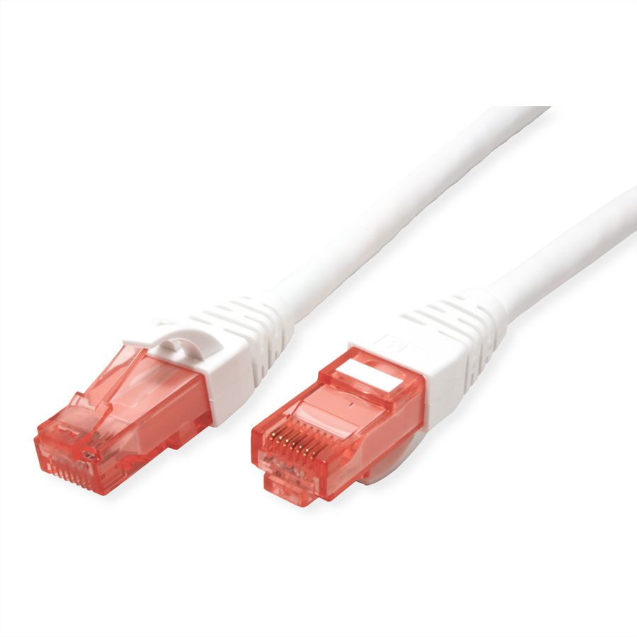Cordon ROLINE UTP Cat.6, LSOH, Component Level, blanc, 0,3 m