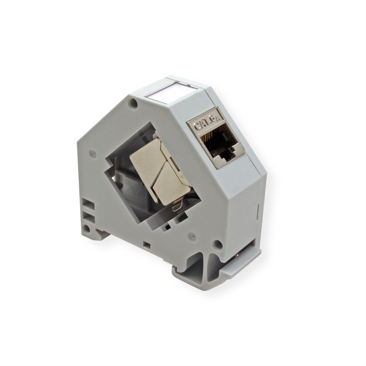 ROLINE Adaptateur de rail DIN pour module Keystone SLIM, non équipé