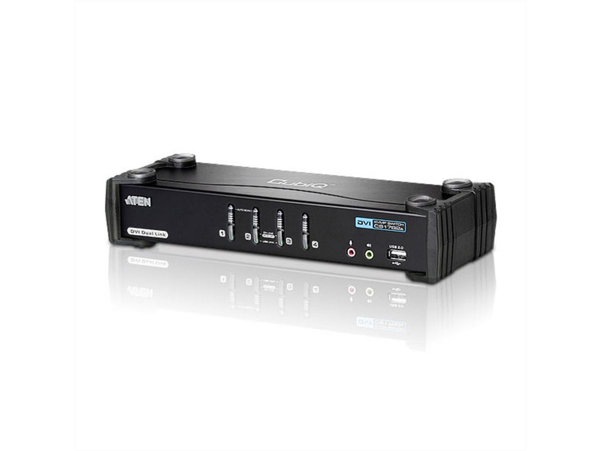 ATEN CS1784A KVM Switch Dual-Link DVI, USB, Audio, 4 Ports