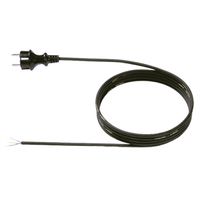 BACHMANN Câble néoprène 3G1.00 3m, H07RN-F 3G1.00 noir 32/fils ouverts